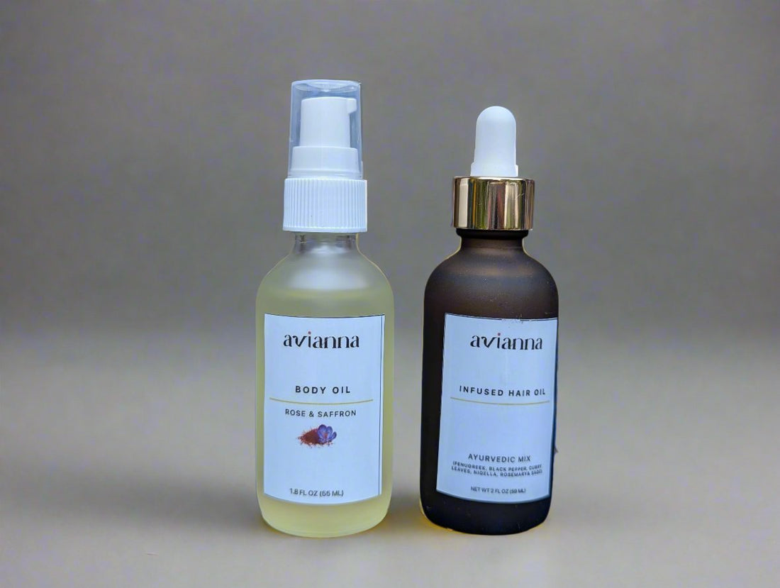 Hair and body oil set