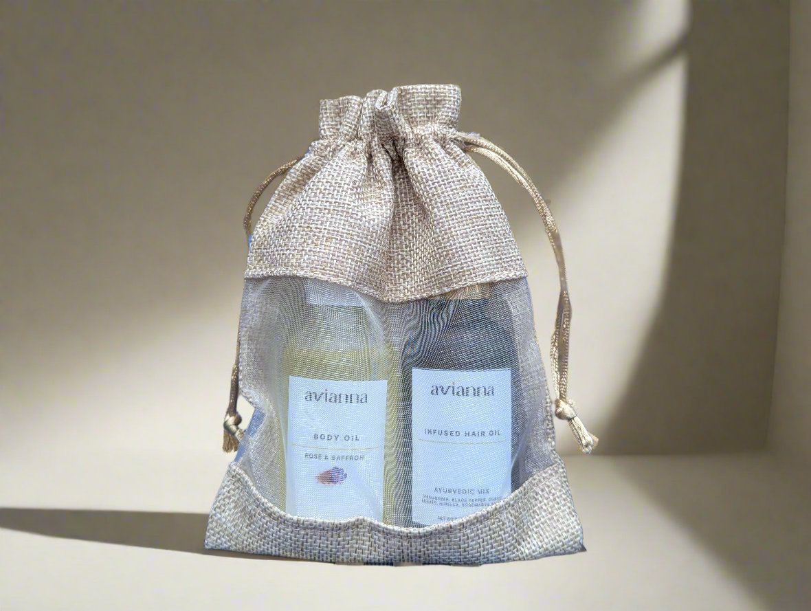 Hair and body oil set